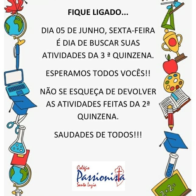 Fique Ligado Col�gio Passionista Santa Luzia