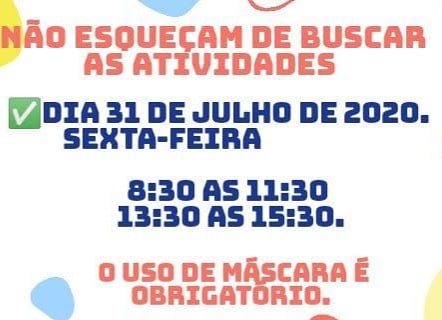 Aten��o Respons�veis Col�gio Passionista Santa Luzia