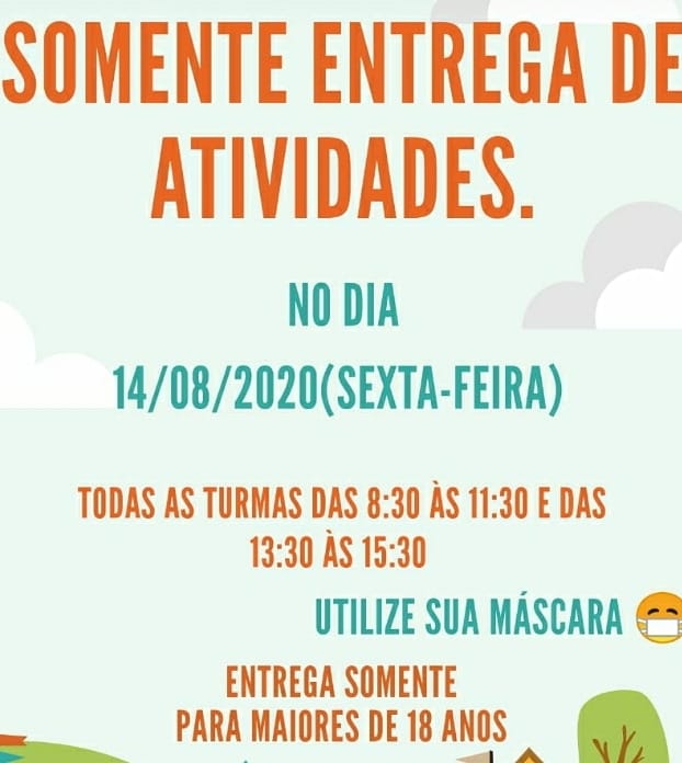 Entrega de Atividades - Agosto Col�gio Passionista Santa Luzia