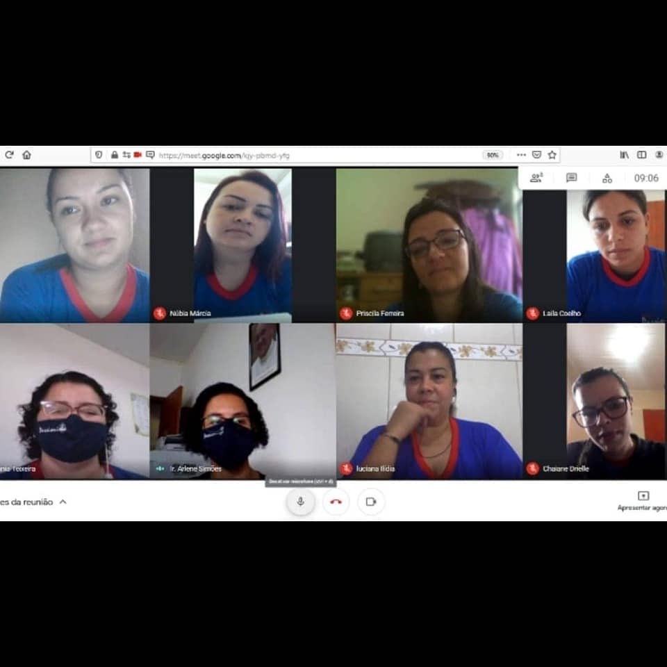 Nossa reuni�o pedag�gica quinzenal on-line Col�gio Passionista Santa Luzia