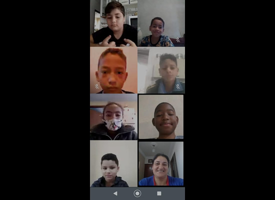 Atendimento virtual do 5� ano, muita comunica��o e intera��o! Col�gio Passionista Santa Luzia