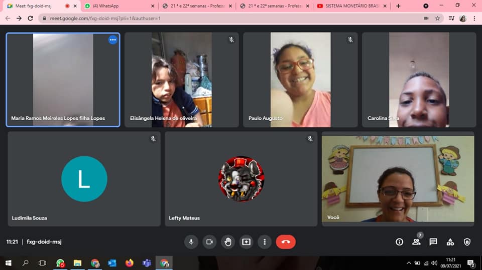 4� ano A - Aulas on-line pelo Google meet Col�gio Passionista Santa Luzia