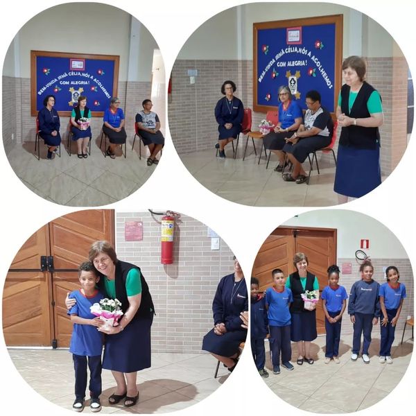 Visita da Ir. C�lia Col�gio Passionista Santa Luzia