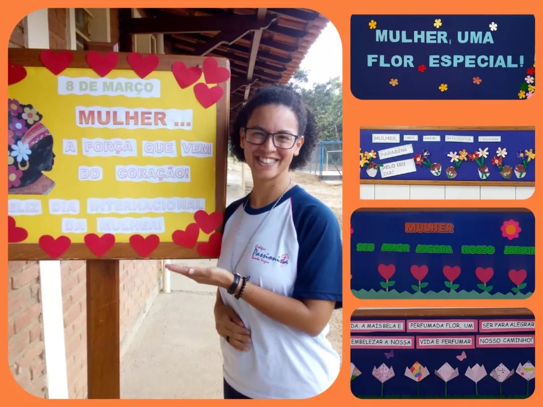 Feliz dia Internacional da Mulher! Col�gio Passionista Santa Luzia