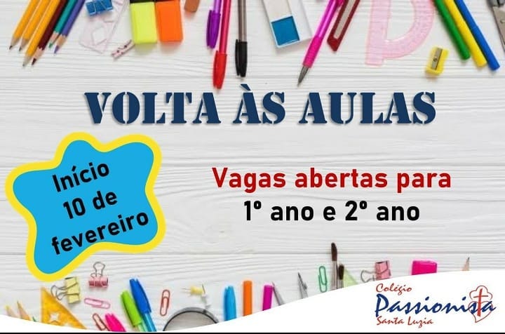 Volta �s aulas Col�gio Passionista Santa Luzia